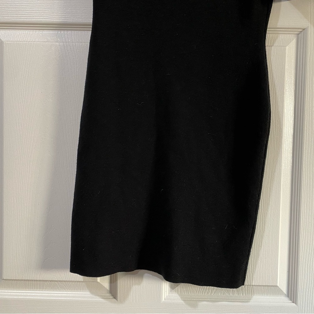 Ann Taylor 100% Merino Wool Black Dress Size Small - Picture 2 of 7